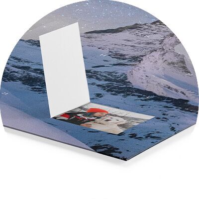Creatief CEWE wanddecor met foto in sfeervol design.