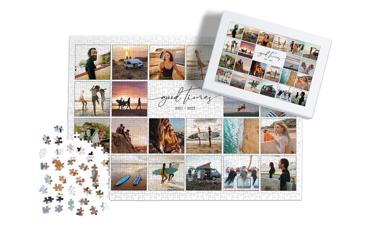 Puzzle avec des photos de famille pour partager des souvenirs